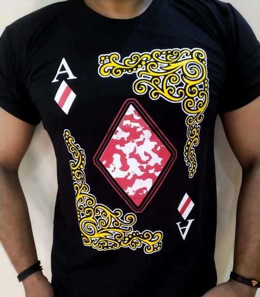 Black Premium Printed Men's T-Shirt