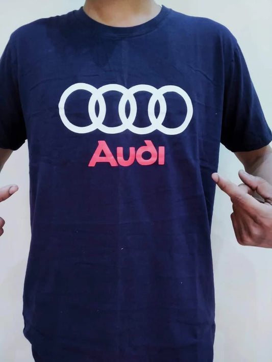 Blue Audi Logo Men's T-Shirt