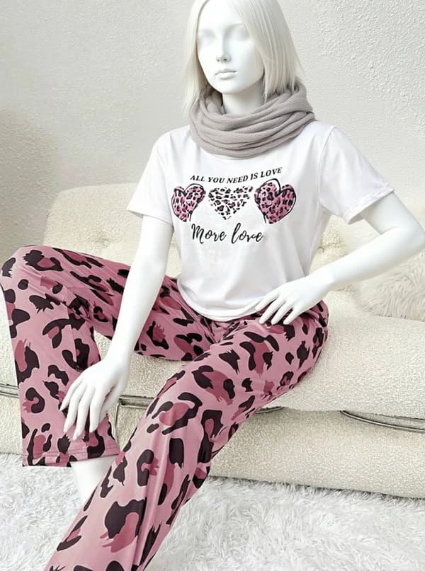 Panther Skin Printed Night Suit