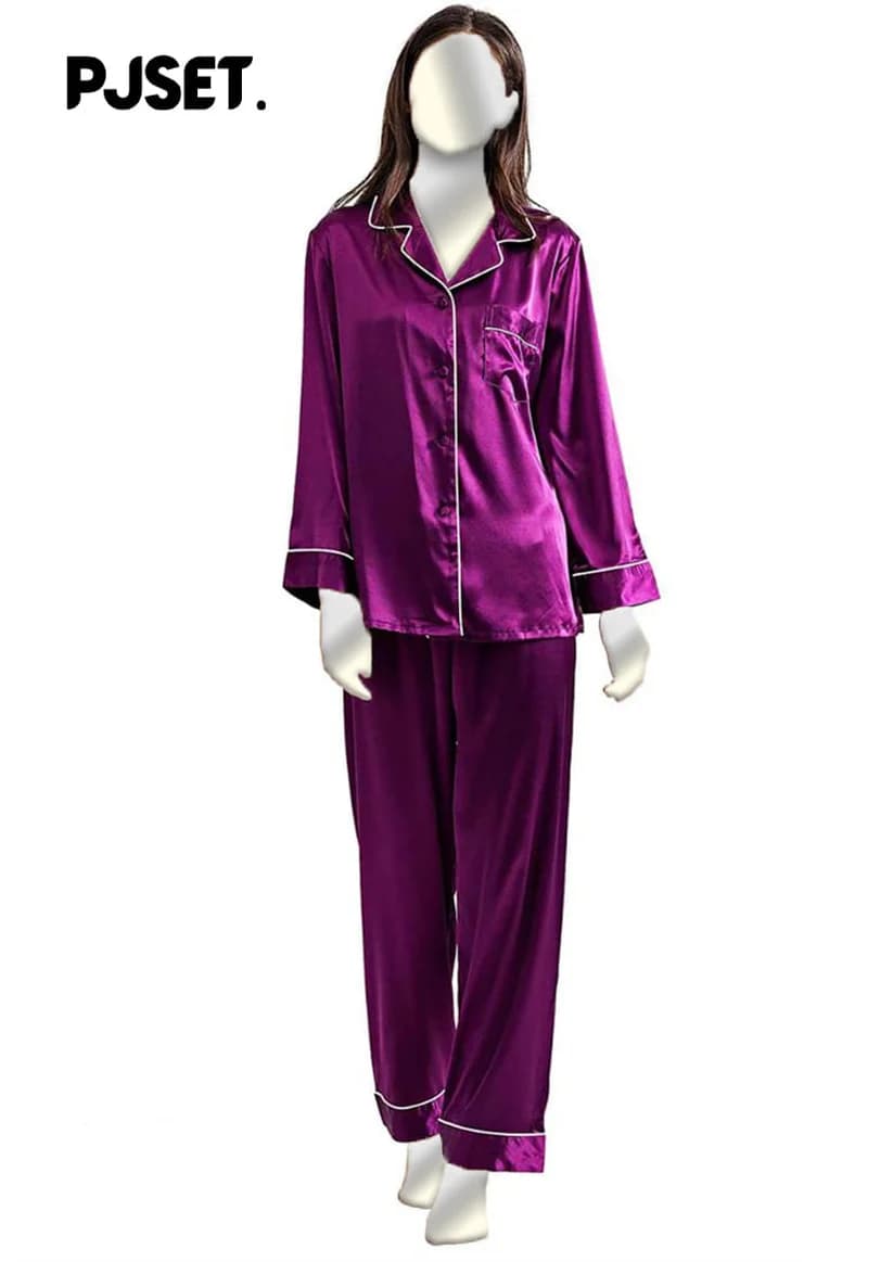 knee length dresses for ladies Green / XS Women's Luxury Long Silk Nightgown Silk Nightdress
