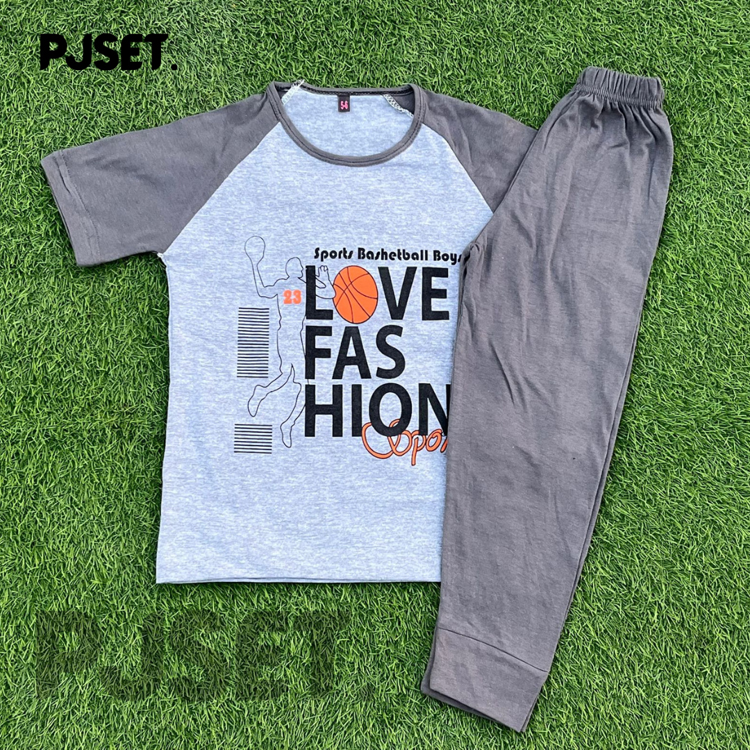 Love Fashion Half Sleeve Kids Suit (Each)
