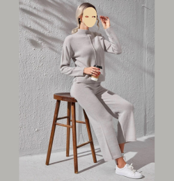 Winter Grey Basic 2 PC Co-Ord Set