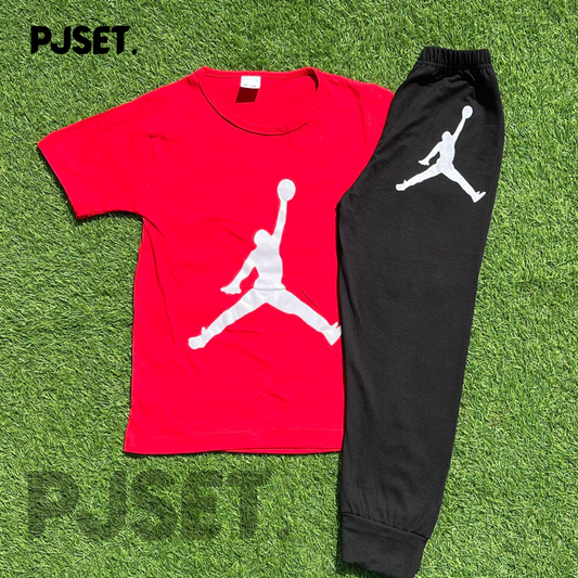 RED BASKIT TRACK SUIT