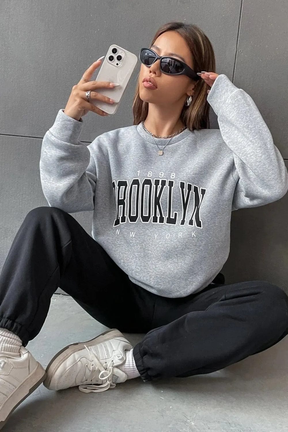 Winter Black Brooklyn Printed Co-Ord Set For Women