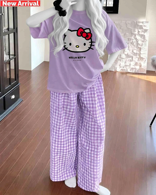 Hello Kitty Dream Lavender Purple PJ Set