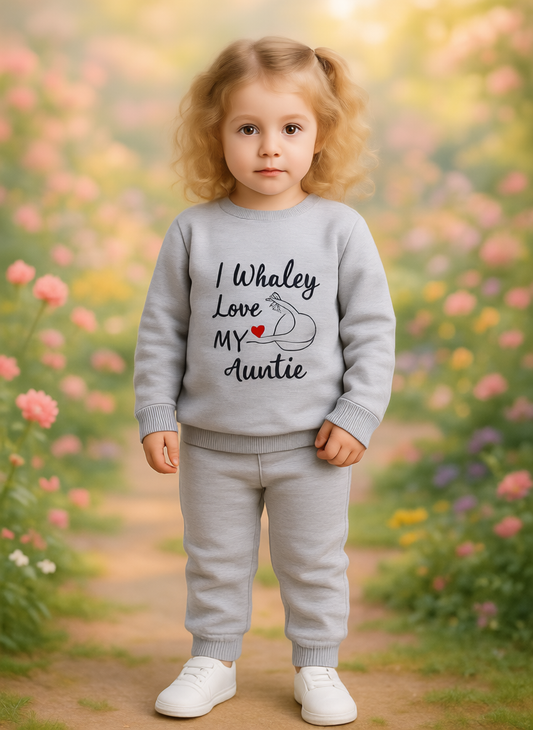 Grey I Whaley Love Me Printed Kids Winter Suit ( Each )