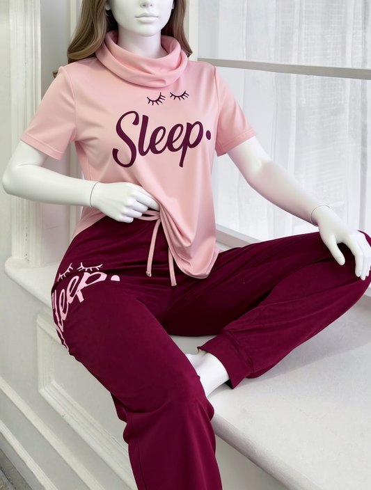 Sleepy Eyes Printed Night Suit