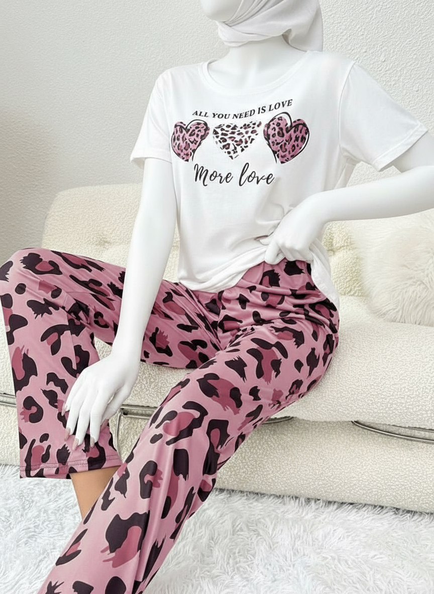 Panther Skin Printed Night Suit