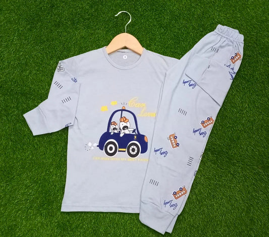 Blue Car Kids Wear