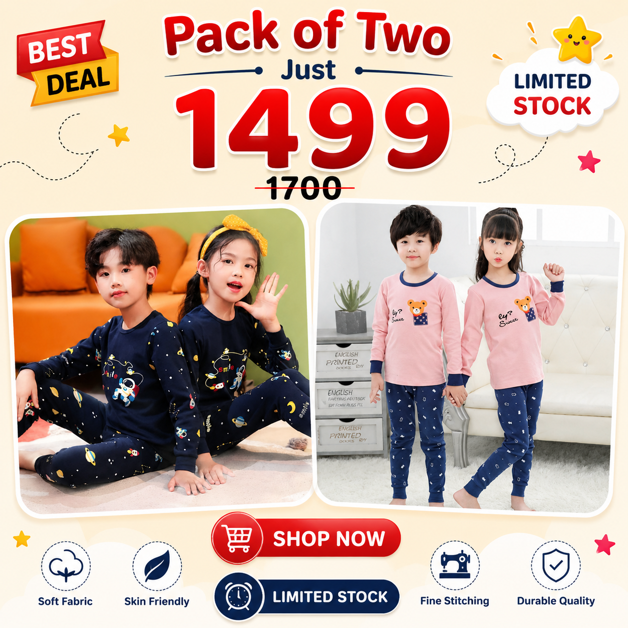 Spaceship & Pink Bunny Pupi Pack Of Two