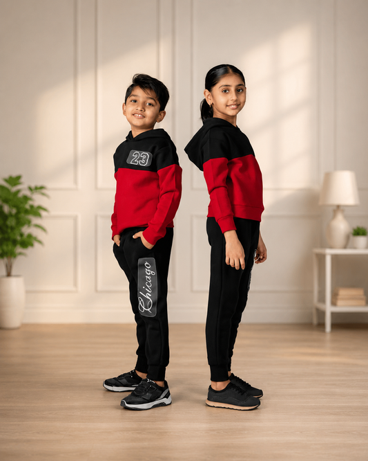 Red 23  Kids Winter Suit