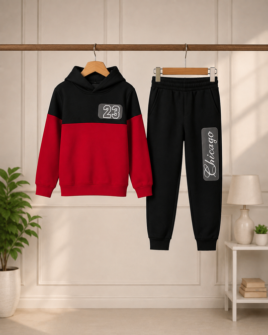 Red 23  Kids Winter Suit