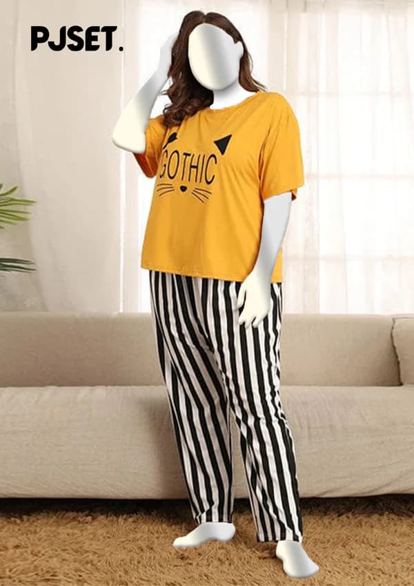 Gothic  Printed Night Suit