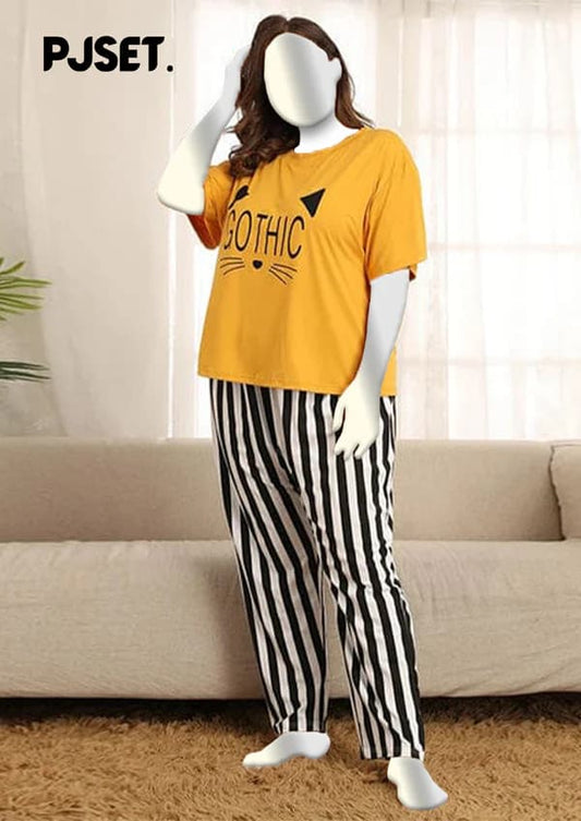 Gothic  Printed Night Suit