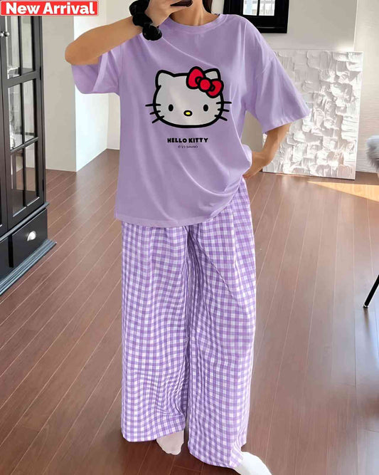 Hello Kitty Dream Lavender Purple PJ Set