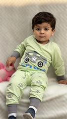 Green Car Kids Wear