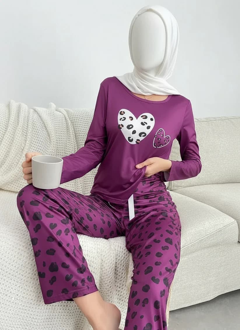 Leopard Skin Printed Night Suit