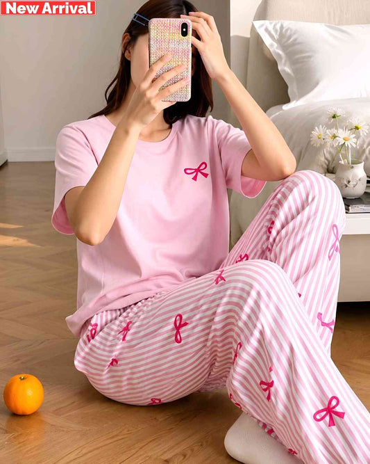 Pink Ribbon Dream PJ Set