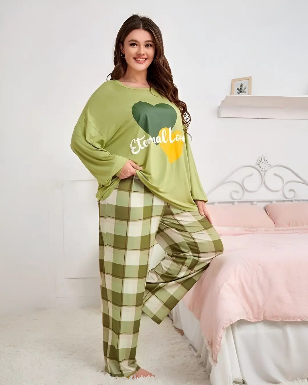 Soft & Comfortable External Love Print Night Suit