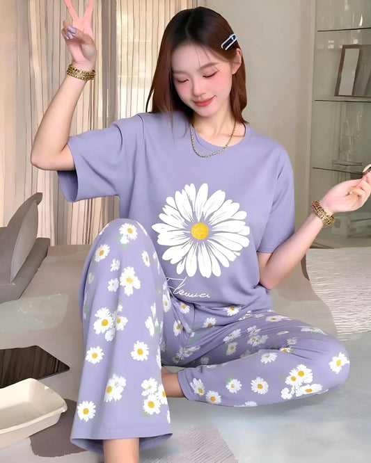 Soft & Comfortable Floral Nightwear Set