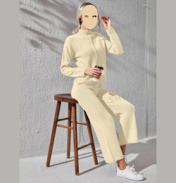 Winter Yellow Basic 2 PC Co-Ord Set