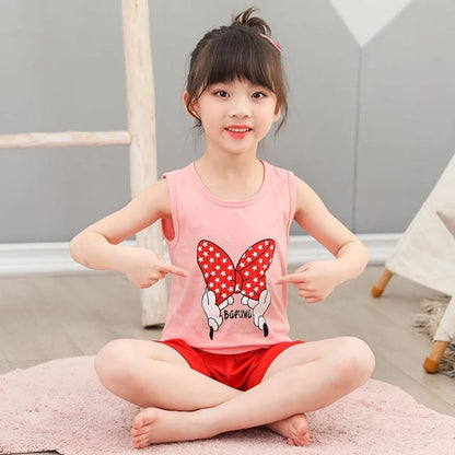 Pink Cute Kids Sleeveless