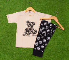 Black Panda Half Sleeve Kids Suit (Each)