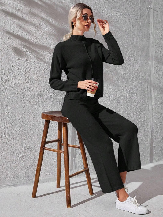 Winter Brown Basic 2 PC Co-Ord Set