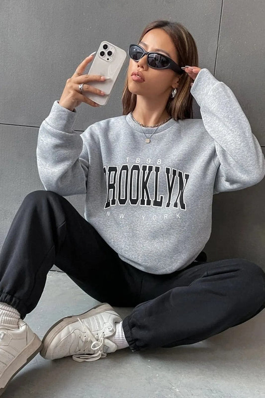 Winter Black Brooklyn Printed Co-Ord Set For Women