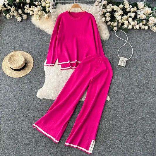 Winter Pink Full Sleeve With Plazzo 2 PC Co-Ord Set