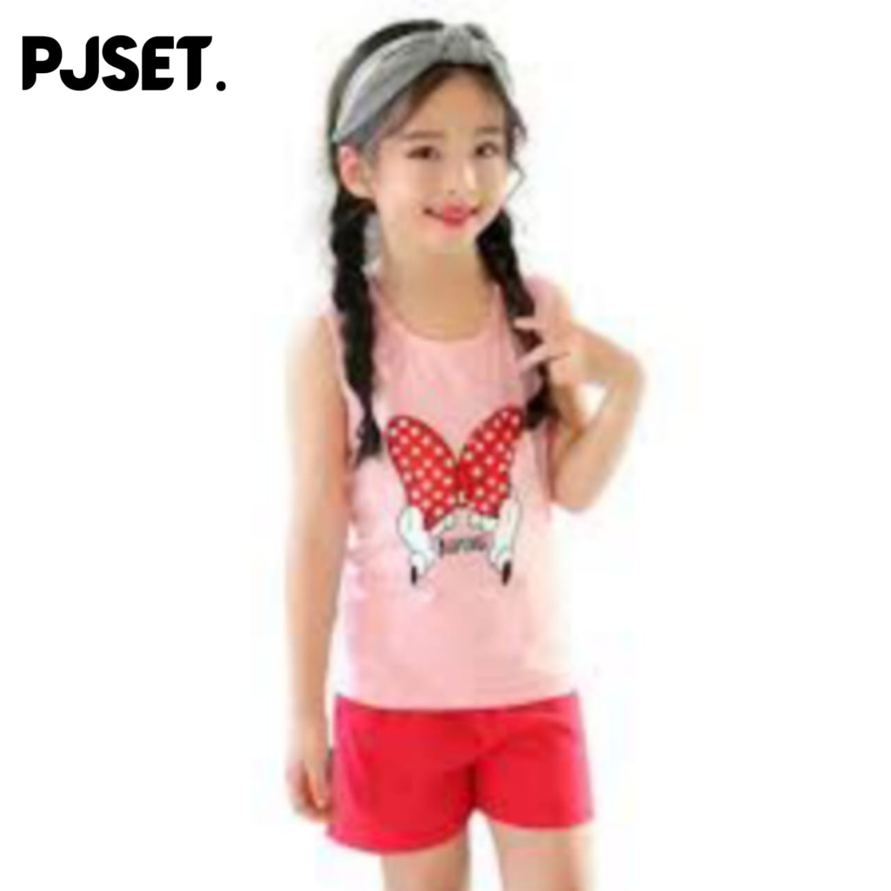 Pink Cute Kids Sleeveless