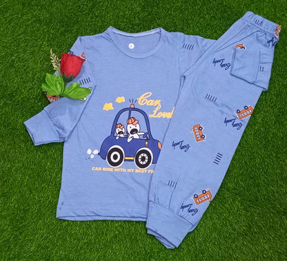 Blue Car Kids Wear