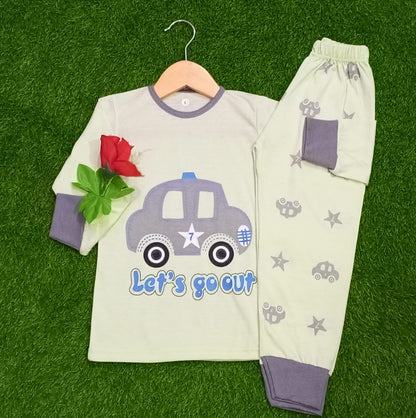Green Car Kids Wear