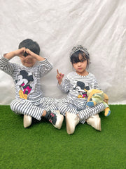 Black Line Mickey  Kids Wear
