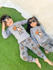 Grey Basket Bear Kids Wear