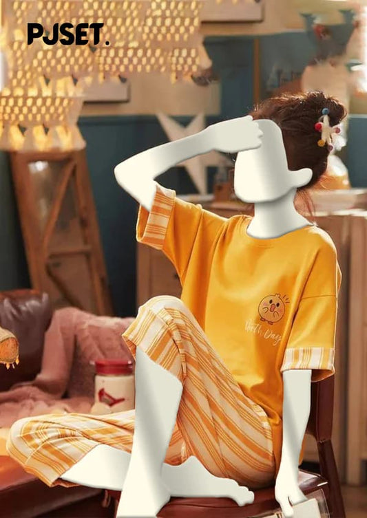 Yellow Duck Printed Night Suit