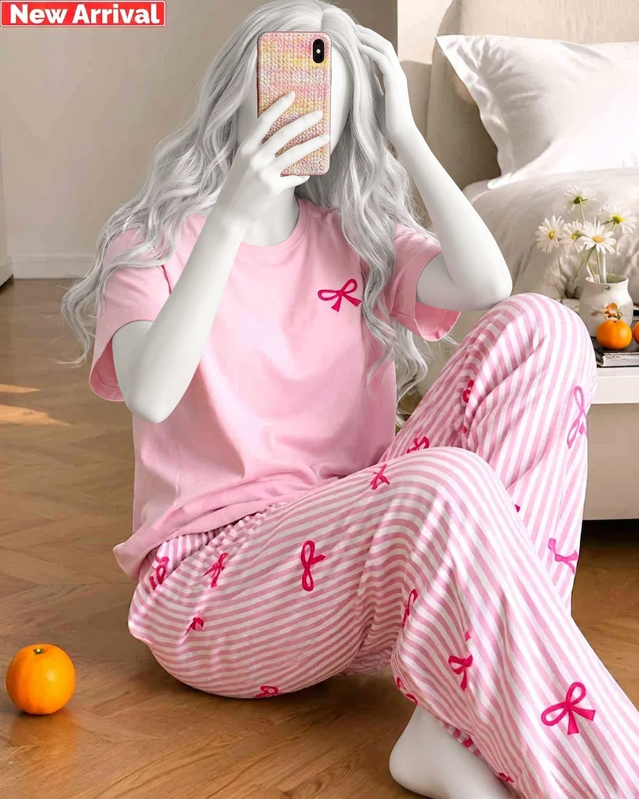 Pink Ribbon Dream PJ Set