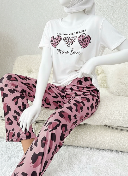 Panther Skin Printed Night Suit